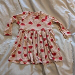 Molo Red And Pink Long Sleeve Dress